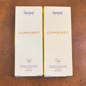 Supergoop! Glowscreen SPF 40 Sunscreen - Set of 2. Exp 07/2026